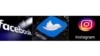 FILE - This combination of photos shows logos for social media platforms, from left, Facebook, Twitter and Instagram.