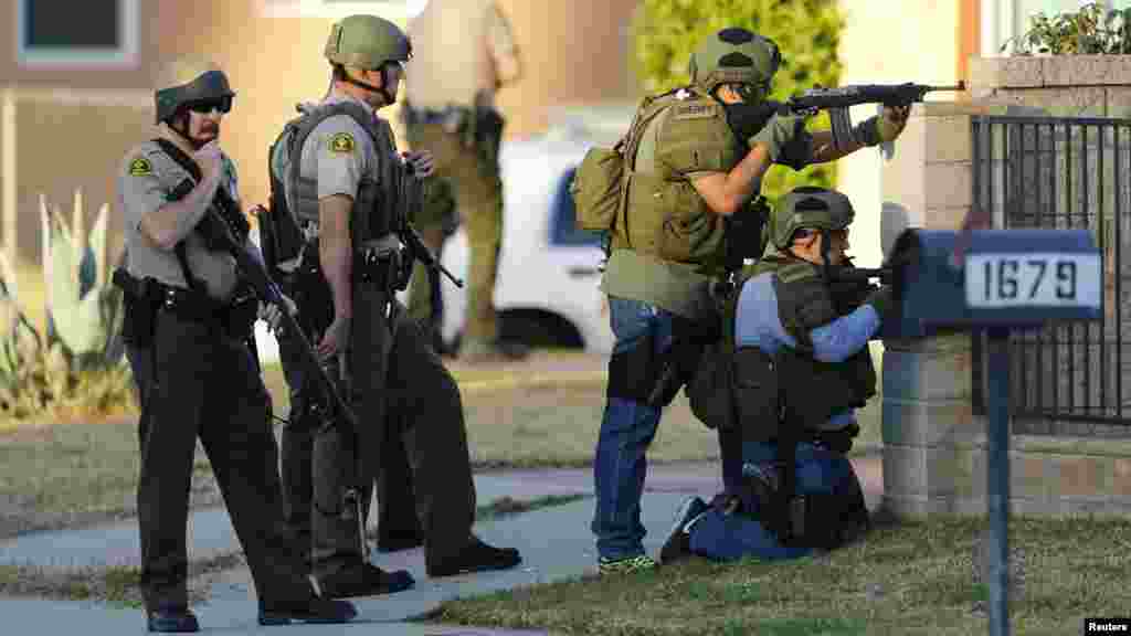 'Yan Sanda na Neman wadanda Suka yi Harbin San Bernardino.