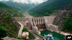 FILE - The Dachaoshan dam on the upper Mekong River is pictured in Dachaoshan, Yunnan province, China.