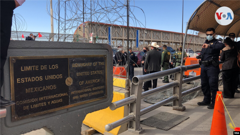 El puerto de entrada fronterizo para recibir al primer grupo de migrantes del Protocolo para Protección de Migrantes en El Paso, Texas.