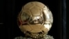 Le Ballon d'or présenté à Paris, France, le 21 septembre 2018.