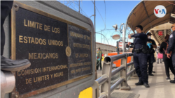 Puesto fronterizo entre Estados Unidos y México. [Foto: Celia Mendoza]