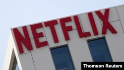 资料照：网飞(Netflix)在好莱坞的办公大楼