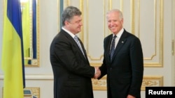 Петро Порошенко і Джозеф Байден у Києві 7 червня