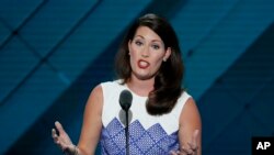 Kentucky Secretary of State Alison Lundergan Grimes is one of the first speakers on the second day