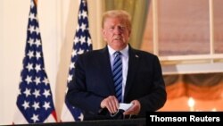 Donald Tramp po povratku iz bolnice