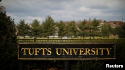 位於馬薩諸塞州梅德福的塔夫茨大學。(2017年11月27日)