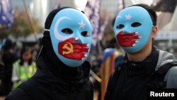 Uyg'urlar himoyasi uchun Gonkongda o'tkazilgan namoyish, 2019-yil, 22-dekabr