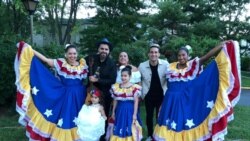 Venezolanos se reúnen en Washington D.C. para practicar un baile típico. Octubre, 2021. Foto: Cristina Caicedo Smit - VOA.