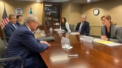 O'zbekiston rasmiylari AQSh Xalqaro Taraqqiyot Agentligida, Vashington, 28-iyun, 2021