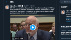 中国外交部发言人赵立坚被推特加警示标注的推文（网络截图）