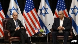 د متحدو ایالتونو ولسمشر جوبایډن او د اسرائيل صدراعظم بینیامین نتنیاهو په غزې کې د کړاو زېږونکي وضعیت په ارام کولو وغږېدل