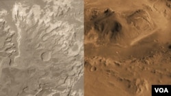 Los científicos de la NASA están intrigados con una montaña adentro del cráter Gale que es rica en minerales, en el planeta Marte.