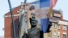 Spomenik knezu Lazaru u Kosovskoj Mitrovici, 1. februar 2024. (Foto: Reuters/Valdrin Xhemaj)
