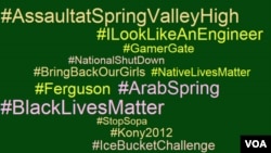 Hashtag Cloud (Aida Akl/VOA)