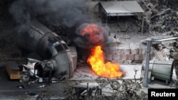 អណ្តាត​ភ្លើង​ឆាបឆេះ​ នៅ​អណ្តូង​រ៉ែ Pike River នៅ​ក្បេរ​ក្រុង Greymouth ប្រទេស​នូវែលសេឡង់ កាលពី​ថ្ងៃទី៣០ ខែវិច្ឆិកា ឆ្នាំ២០១០។