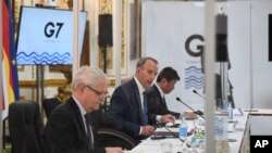 រដ្ឋមន្ត្រីការបរទេសនៃក្រុមប្រទេស G7 កំពុងចូលរួមកិច្ចប្រជុំនៅទីក្រុងឡុងដ៍ ចក្រភពអង់គ្លេស ថ្ងៃទី ៤ ខែឧសភា ឆ្នាំ ២០២១។