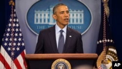 Rais wa Marekani, Barack Obama akihutubia taifa Jumapili,baada ya shambulizi la Orlando. 