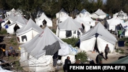 BOSNIA-HERZEGOVINA - Migrants at camp 'Vučjak' in Bihać, Bosnia and Herzegovina, 25 October 2019