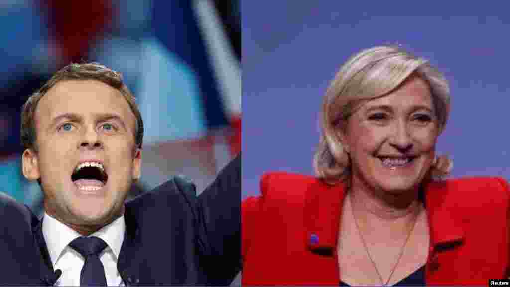 Emmanuel Macron ya lashe kuri'u kaso 23,90% bisa dari yayinda Marine Le Pen ta tashi da kashi 21,70% bisa dari, &nbsp;Kuma zasu je a zagaye na biyu a ranar 7 ga watan Mayun na shekarar nan ta 2017.