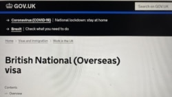 英國政府正式接受BNO港人申請”5+1”居留簽證。(美國之音 湯惠芸拍攝)