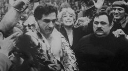 Slavlje u dvorani 'Borik' nakon osvojene titule profesionalnog prvaka Evrope (Fotografiju ustupio Željko Tica)