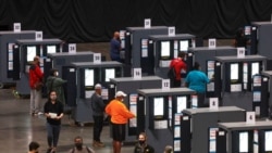 ხმის მიცემის პროცესი ჯორჯიის შტატის ქალაქ ატლანტაში