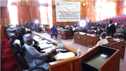 Zaman kwamitin sauraron kararraki SARS a Maitama, Abuja