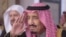 FILE - Crown Prince Salman gestures during a session at the Shura Council. 