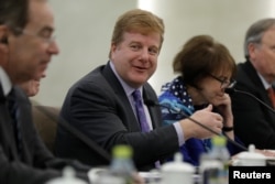 美国商会执行副总裁薄迈伦(2019年2月19日 资料照片)