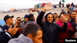 Meksika orqali AQSh hududiga o'tgan migrantlar