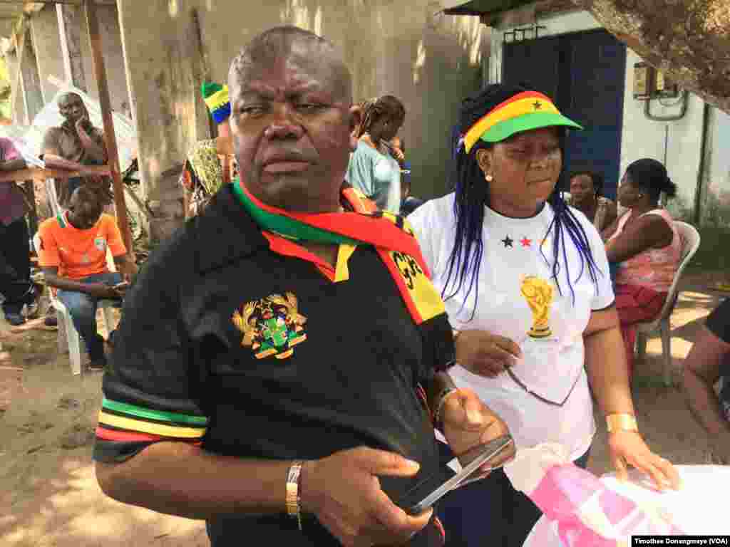 Shabiki wa Ghana katika mji wa Port-Gentil Januari 17, 2017.