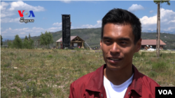 សំណាង រូប៊ីន ថានី គឺ​ជា​កូន​ចិញ្ចឹម​របស់​លោក Noriyasu-Tani។ (សាយមុន្នី/VOA)