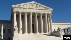 資料照片：美國最高法院。 