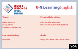 Let’s Learn English - Level 2 - Lesson 24