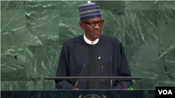 Le président nigérian Muhammadu Buhari le 19 septembre 2017.