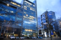 រូបឯកសារ៖ អាគារ​ដែល​មាន​ស្ថានតំណាង​របស់​តៃវ៉ាន់​នៅ​ទីក្រុង​វីលនីញូស ប្រទេស​លីទុយអានី ថត​នៅ​ថ្ងៃទី១៨ ខែវិច្ឆិកា ឆ្នាំ២០២១។