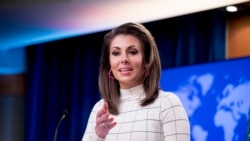 资料照：美国国务院发言人摩根·奥塔格斯（Morgan Ortagus）