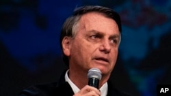 El presidente de Brasil, Jair Bolsonaro, participa en un acto religioso en Rio de Janeior, el 15 de septiembre de 2022.