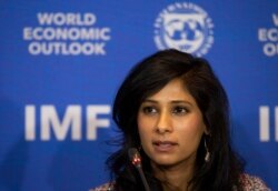 Gita Gopinath, directora de investigación del Fondo Monetario Internacional, FMI.
