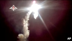 تصویری از آزمایش موشک مافوق صوت روسیه که یک ماه پیش انجام شد. آرشیو