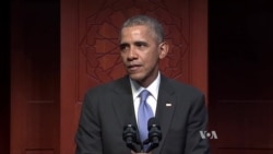 Visiting Mosque, Obama Condemns Violence Against Muslim Americans