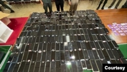 မြဝတီကျားဖြန့် လုပ်ငန်းသုံးပစ္စည်းတွေ မဲဆောက်မှာဖမ်းမိ (Photo: ထိုင်းနယ်ခြားစောင့်တပ်)