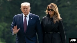 Rais Donald Trump na mkewe Melania