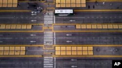 El exterior de la Estación Constitución luce vacío debido a una huelga general contra las reformas del presidente Javier Milei en Buenos Aires, Argentina, el jueves 9 de mayo de 2024. 