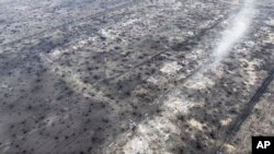 Кадр із відео, зробленого з дрона біля м.Степове, неподалік Авдіївки. Відео надала 110 механізована бригада ЗСУ через AP 