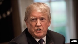 Predsednik SAD Donald Tramp u Beloj kući, 9. april 2018.