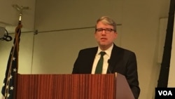 美國國防部代理助理部長海大衛(美國之音鐘辰芳拍攝)