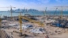 Qatar Vue générale du stade Ras Abu Aboud en construction à Doha avant la Coupe du monde en 2022, dans cette photo non datée obtenue par Reuters le 15 juillet 2020.