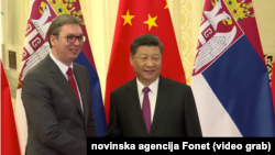 ARHIVA - Predsednik Kine Ši Đinping i predsednik Srbije Aleksadar Vučić